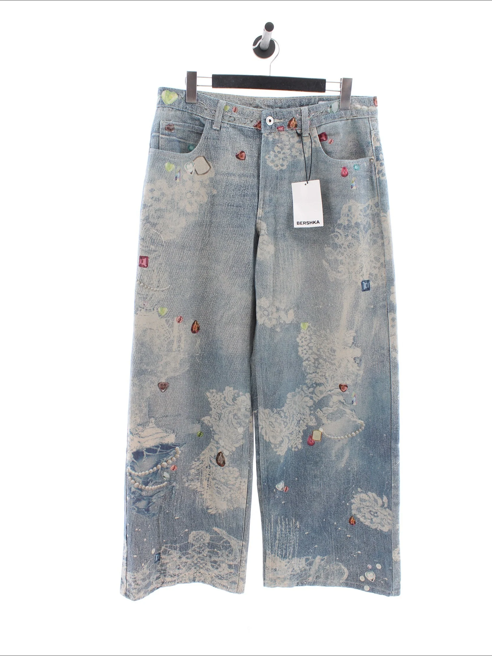 Spodnie jeans Bershka Rozmiar: 42